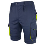 Montérkové kraťasy s elastanom MANNLAND NAVY YELLOW