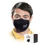 Hygienické rúško KN95 čierne z polypropylénu 5 vrstvové 20ks