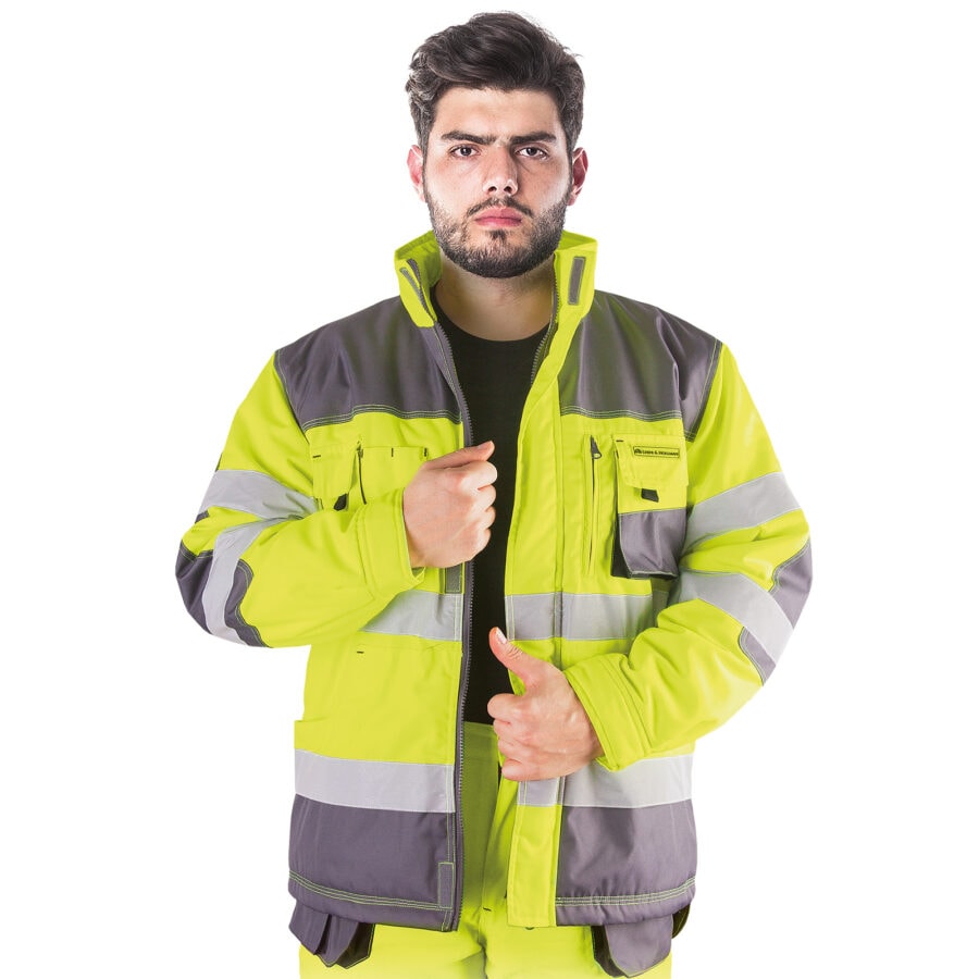 Zimná reflexná bunda PROFI HIVIS